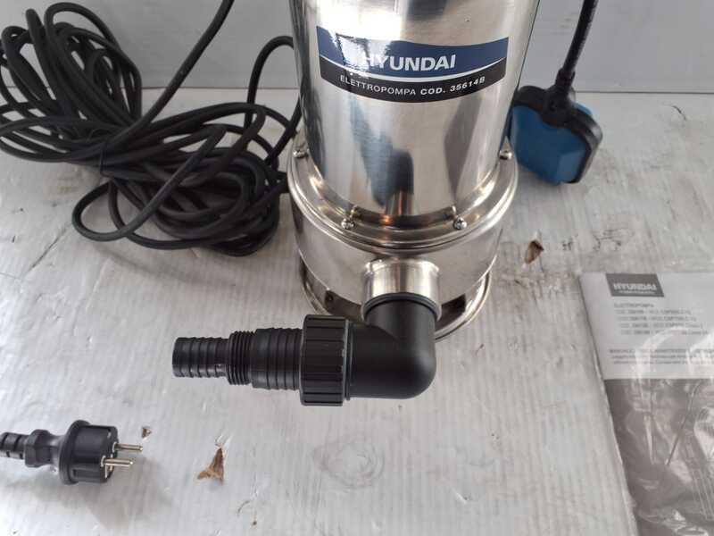 OUTLET - PICCOLI DIFETTI ESTETICI - Hyundai Q750B52RM INOX - Pompa sommersa elettrica acque sporche e chiare - 750W