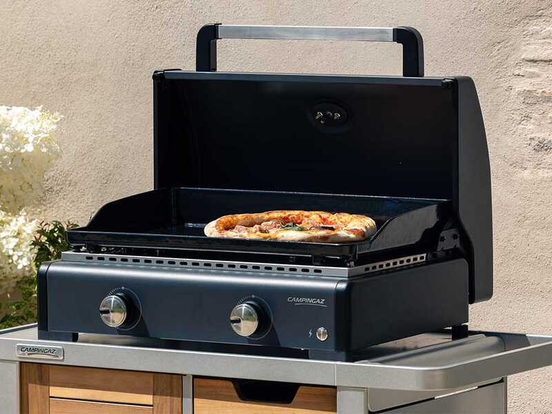Campingaz Sigma 2 Cook - Plancha a gas portatile con coperchio