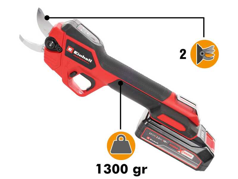 Einhell GP-LS 18/28 LI BL - Forbici da potatura a batteria - 18V 2.5Ah
