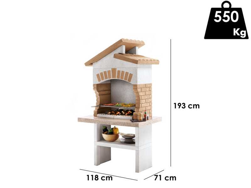 Palazzetti Tupai 2 - Barbecue in muratura a legna e carbone