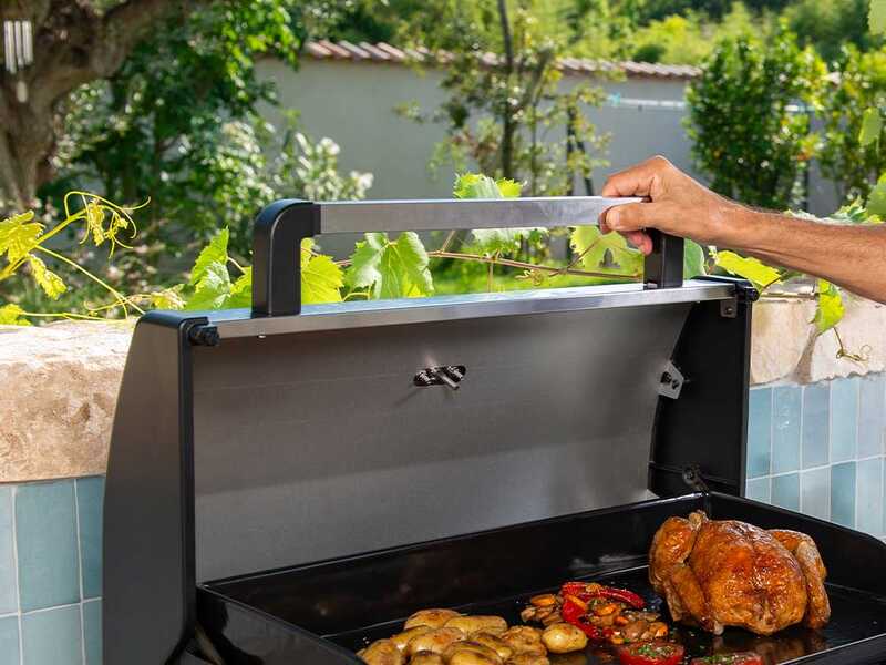 Campingaz Master 2 Pro - Plancha a gas portatile con coperchio