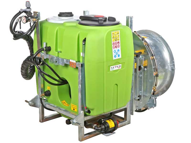 Seven Italy 200 - Atomizzatore portato con attacco a trattore per irrorazione - Capacit&agrave; 200 L - Pompa APS 51