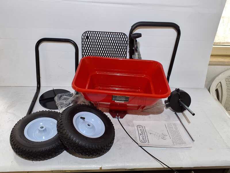 OUTLET - SENZA IMBALLO ORIGINALE - GeoTech 80LB - Seminatrice manuale a spinta - Spandiconcime