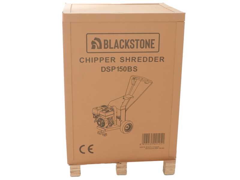 OUTLET - DIFETTI ESTETICI - BlackStone DSP 150 BS - Biotrituratore a scoppio  - Motore a benzina Briggs &amp; Stratton da 420cc