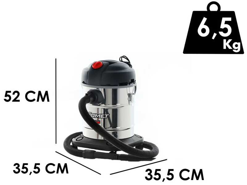 OUTLET - PICCOLI DIFETTI ESTETICI - Comet CV 20 X - Bidone aspiratutto - Silenzioso -  Bidone 20 lt - Serie Premium