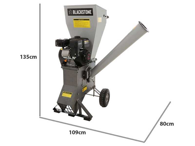 OUTLET - DA ESPOSIZIONE - BlackStone CSB70L - Biotrituratore a scoppio - Motore a benzina Loncin 7 HP