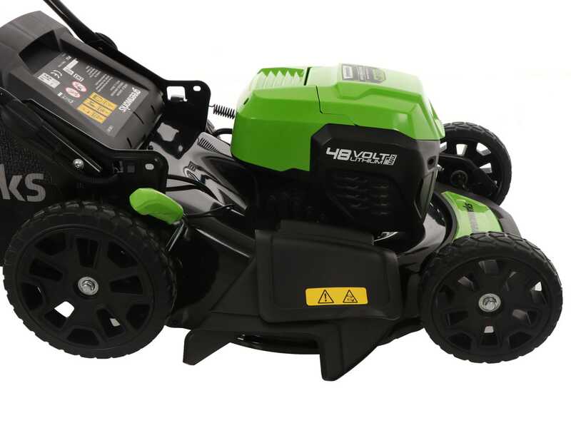 OUTLET - UTILIZZATO PER PROVA - Greenworks GD48LM46SP - Tagliaerba a batteria - 48V/4Ah - Taglio 46 cm