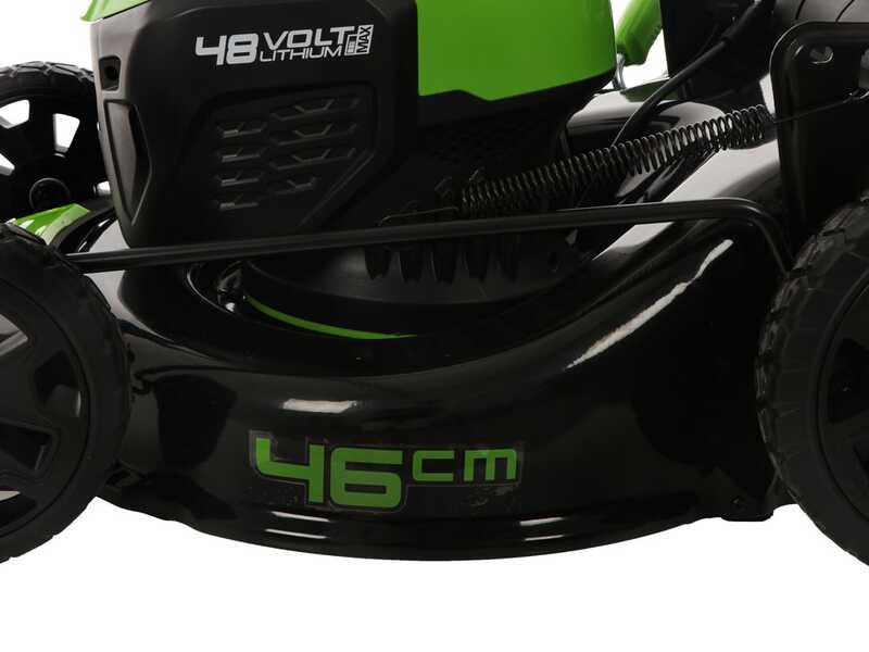 OUTLET - UTILIZZATO PER PROVA - Greenworks GD48LM46SP - Tagliaerba a batteria - 48V/4Ah - Taglio 46 cm