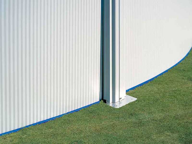 Gre Fidji Ovale 500x300x120cm - Piscina fuori terra in acciaio - Filtro Aqualoon