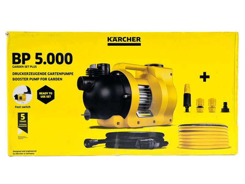Karcher BP 5.000 Garden Set Plus - Elettropompa per irrigazione - 650 W - 5000 l/h