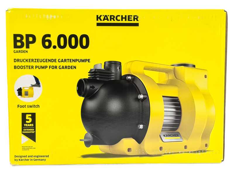 Karcher BP 6.000 Garden - Elettropompa per irrigazione - 1000 W - 6000 l/h