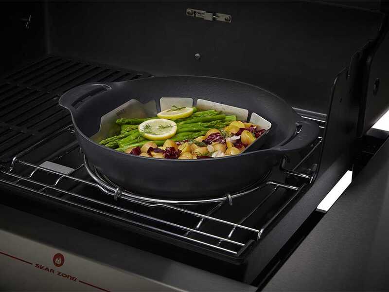 Wok con cestello di cottura a vapore Weber Crafted