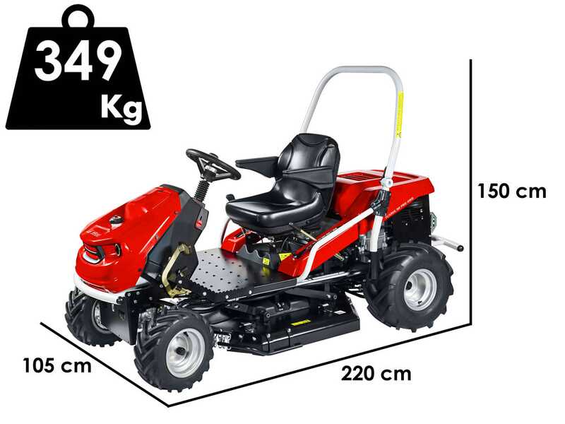 Efco Tuareg 92 PRO 4WD K - Trattorino trinciaerba sfalciatutto - Emak K 2400 AVD V-Twin