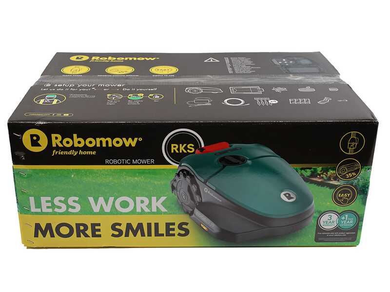 OUTLET - PICCOLO DIFETTO ESTETICO - Robomow RKS 800 - Robot rasaerba con perimetro - Con batteria al litio 18,5V 2,5Ah