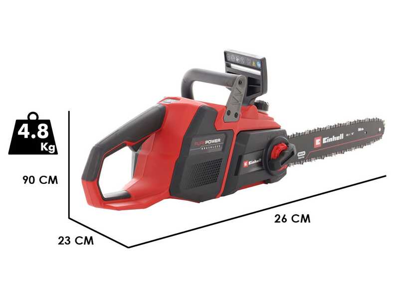 Einhell GP-LC 36/40 LI BL - Elettrosega a batteria - 2x 18V 4Ah