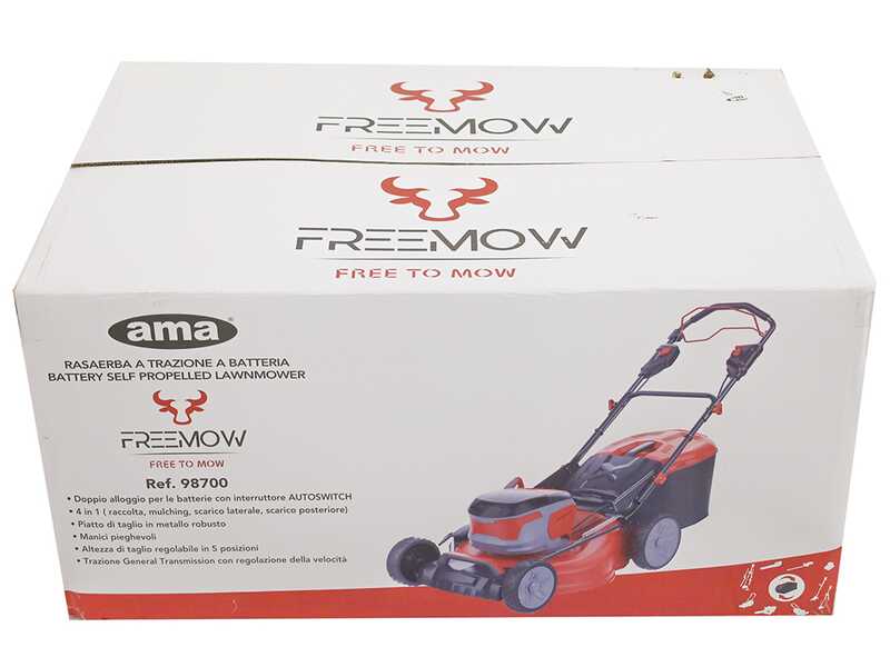Ama Freemow 98700 - Tagliaerba semovente a batteria - 40V 5Ah