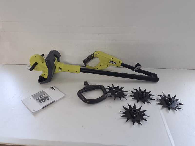 OUTLET - UTILIZZATO PER PROVA  - Ryobi RY18CVA-0 - Motozappa a batteria 18V - SENZA BATTERIE E CARICABATTERIE