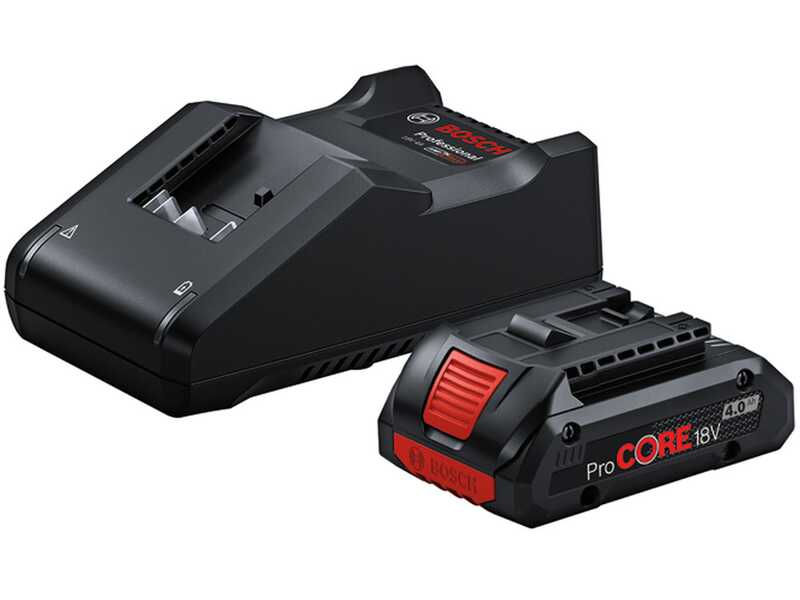 Bosch - Set ProCORE GAL 18V-40 per Linea Blu Professional - Con due batterie da 4.0 ah e caricabatteria
