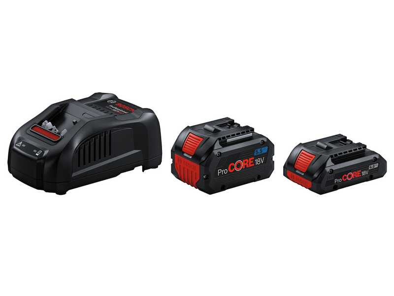 Bosch - Set ProCORE 18V per Linea Blu Professional - Con due batterie da 4.0 - 5.5 Ah e caricabatteria