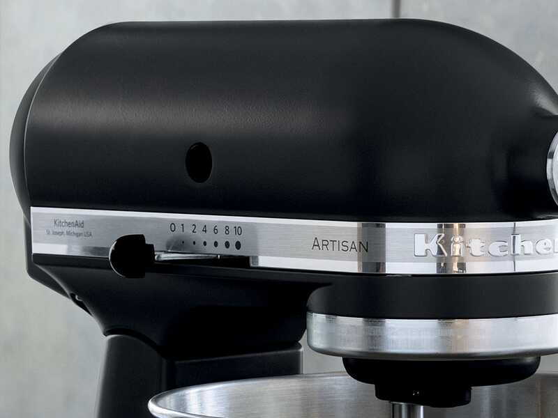 KitchenAid Artisan 5KSM125 Nero Opaco - Planetaria con testa reclinabile