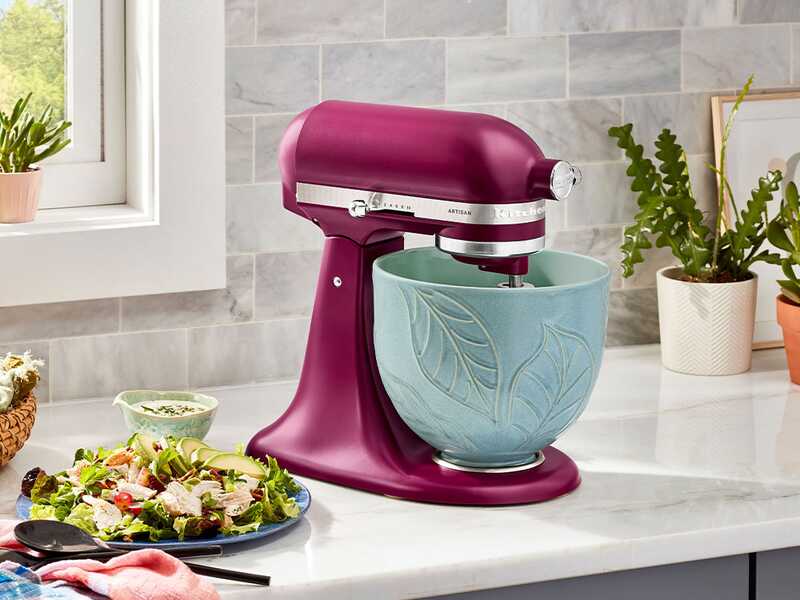 KitchenAid Spring Leaves - Ciotola in ceramica 4,7 L