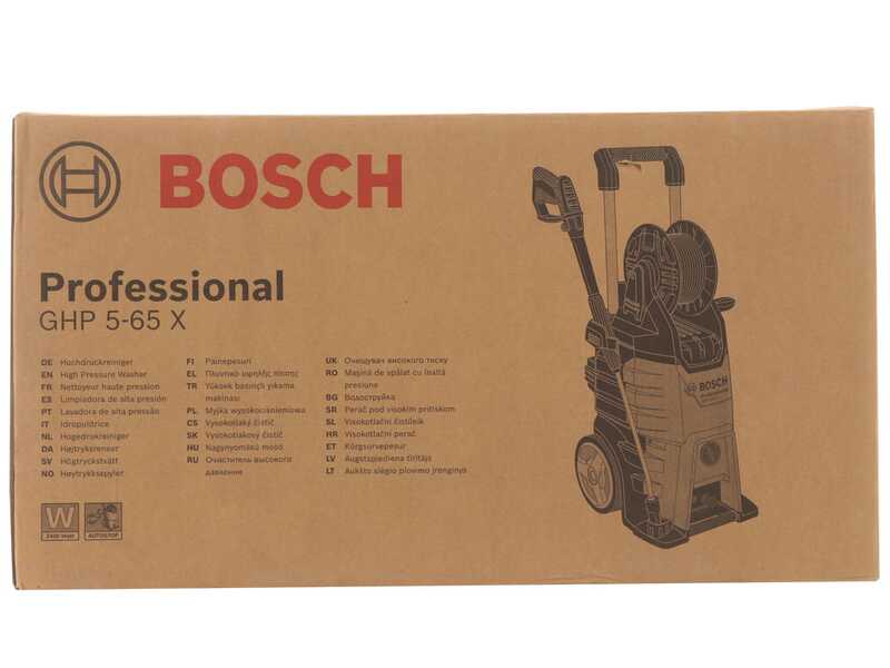 Bosch Professional GHP 5-65 X - Idropulitrice a freddo - 160 bar - 498 l/h