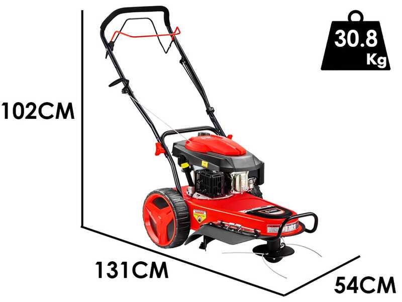 Blue Bird TrimTech T - Decespugliatore a ruote a benzina 4 tempi semovente