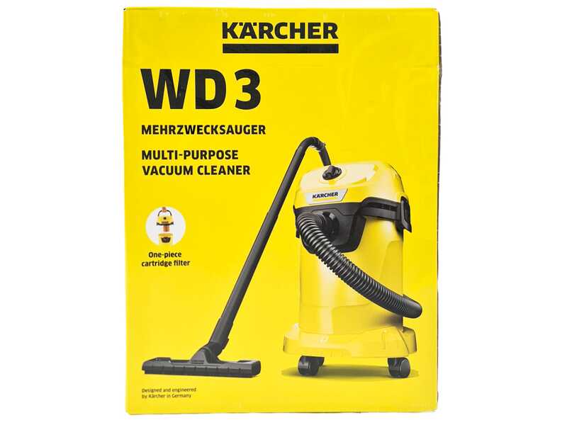 Karcher WD 3 V-19/4/20 - Bidone Aspiratutto - Fusto in plastica da 19 litri