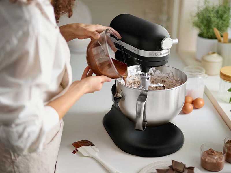 KitchenAid Artisan 5KSM60SPX-EBM Nero Opaco - Planetaria con ciotola sollevabile