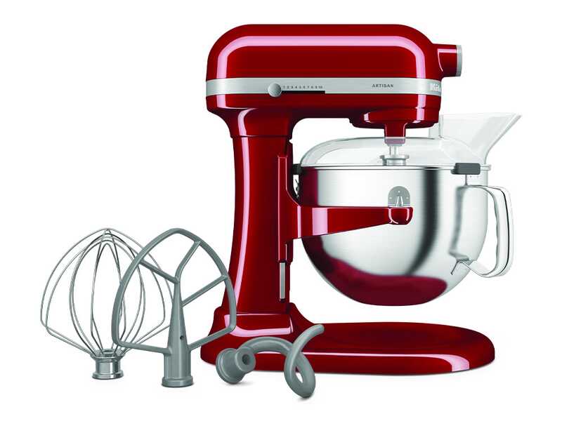 KitchenAid Artisan 5KSM60SPX Rosso - Planetaria con ciotola sollevabile