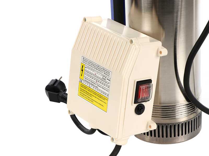 Ribimex PRPVC1102/65F - Pompa sommersa per pozzi - 1100W - Acque chiare