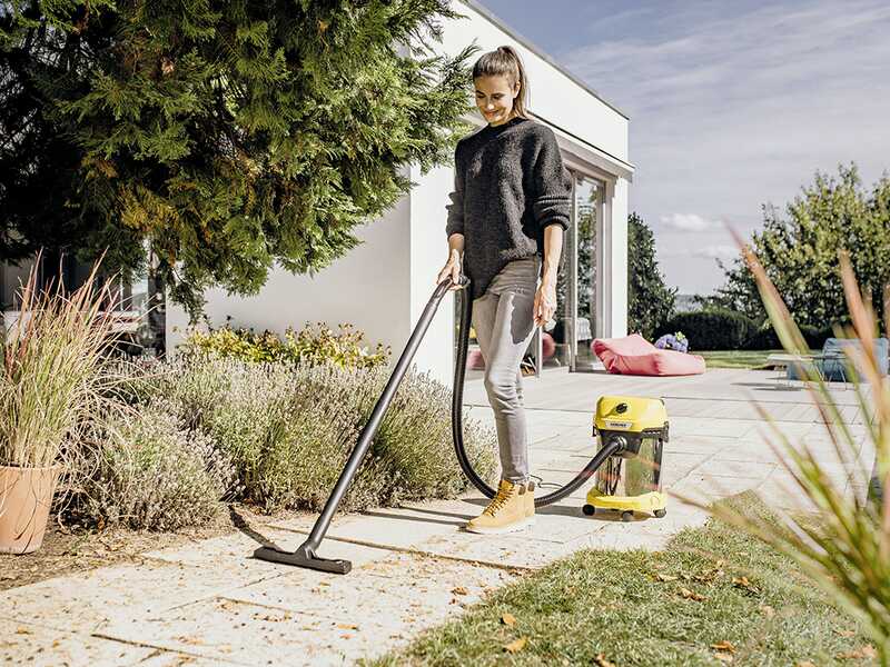 Karcher WD 3 S V-19/4/20 - Bidone Aspiratutto - Fusto in acciaio INOX - 19 litri