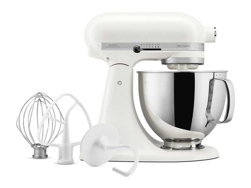 KitchenAid Artisan 5KSM125-EPL Porcelain White - Planetaria con testa reclinabile