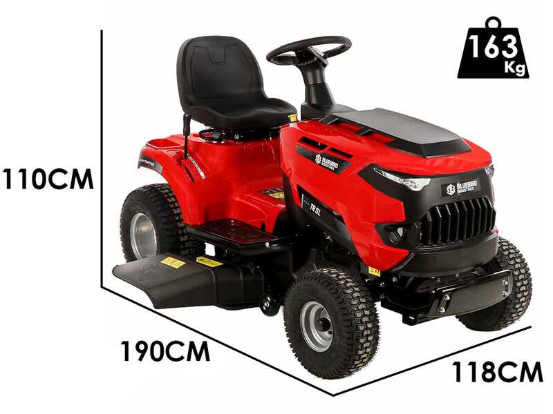 Blue Bird TR SL 98M - Trattorino rasaerba con cambio meccanico - scarico laterale e mulching