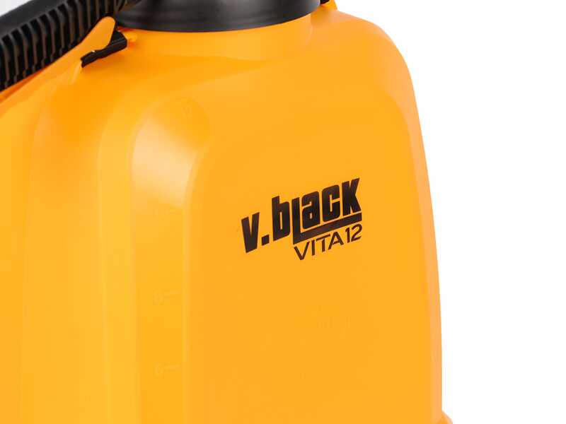 Volpi V-BLACK VITA 12 - Pompa irroratrice elettrica a batteria a spalla con trolley - Con barra irroratrice