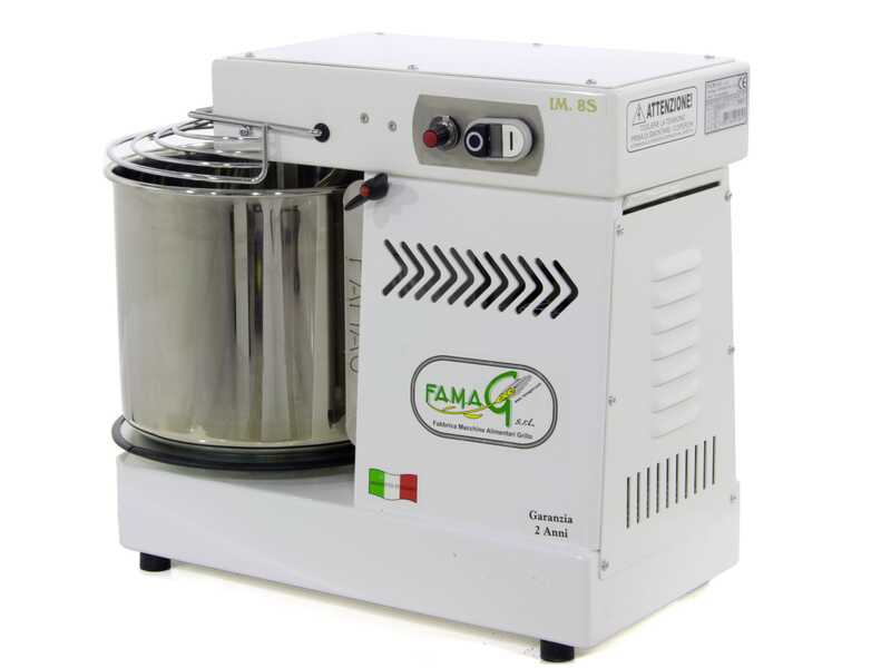 OUTLET - PICCOLI DIFETTI ESTETICI - Famag IM 8S/230 10 Velocit&agrave; - Impastatrice a spirale 8 Kg con testa sollevabile