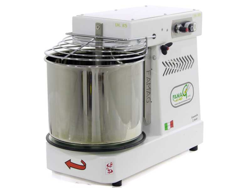 OUTLET - PICCOLI DIFETTI ESTETICI - Famag IM 8S/230 10 Velocit&agrave; - Impastatrice a spirale 8 Kg con testa sollevabile