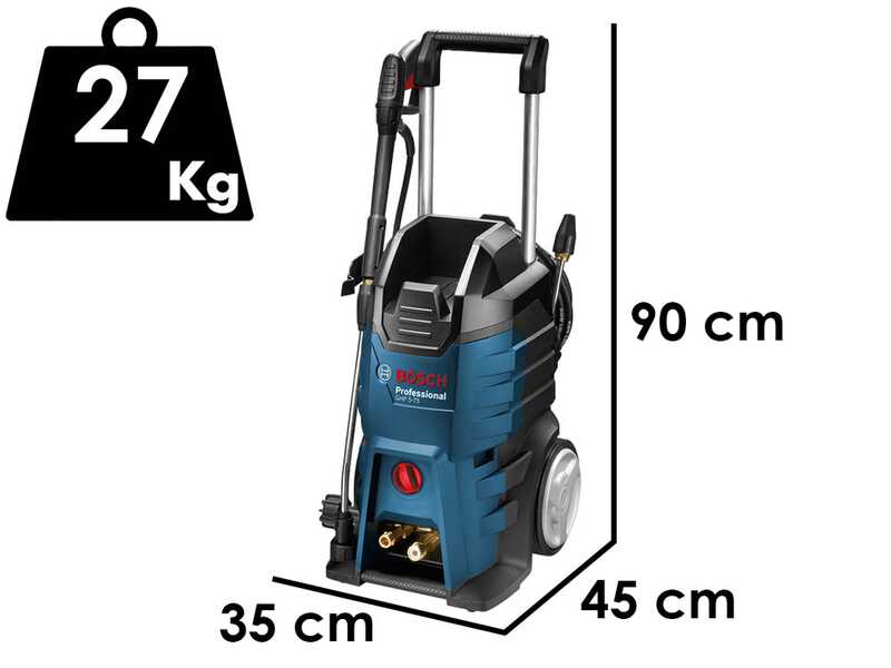 Bosch Professional GHP 5-75 - Idropulitrice a freddo - 185 bar - 570 l/h