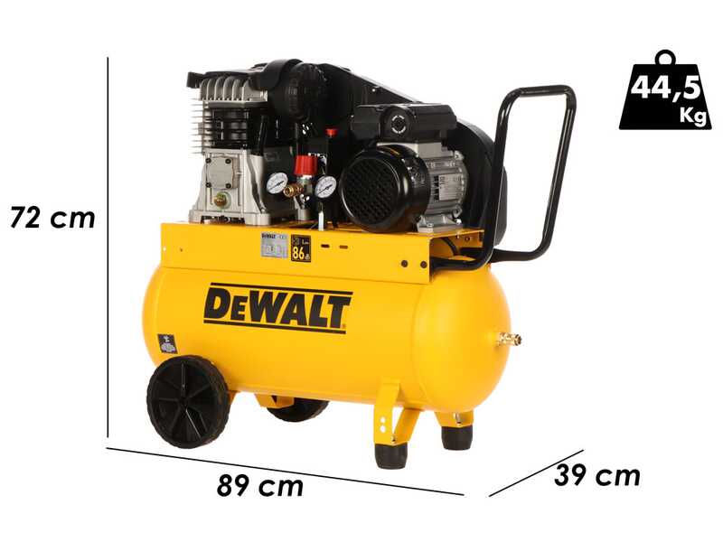 DeWalt DXCMB2M50HE - Compressore aria elettrico monofase a cinghia - Motore 2 HP &ndash; 50 lt