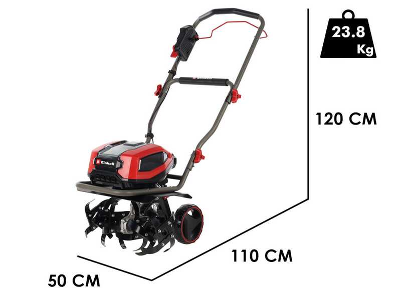 Einhell GP-CR 36/45 Li E BL - Solo - Elettrozappa a batteria - 36V - SENZA BATTERIA E SENZA CARICABATTERIA