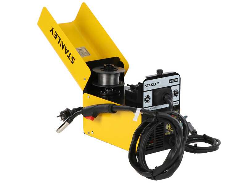 OUTLET - UTILIZZATO PER PROVA - STANLEY MIG 100 - Saldatrice Inverter (MIG) - Per la saldatura NO GAS