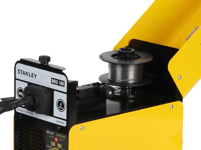 OUTLET - UTILIZZATO PER PROVA - STANLEY MIG 100 - Saldatrice Inverter (MIG) - Per la saldatura NO GAS