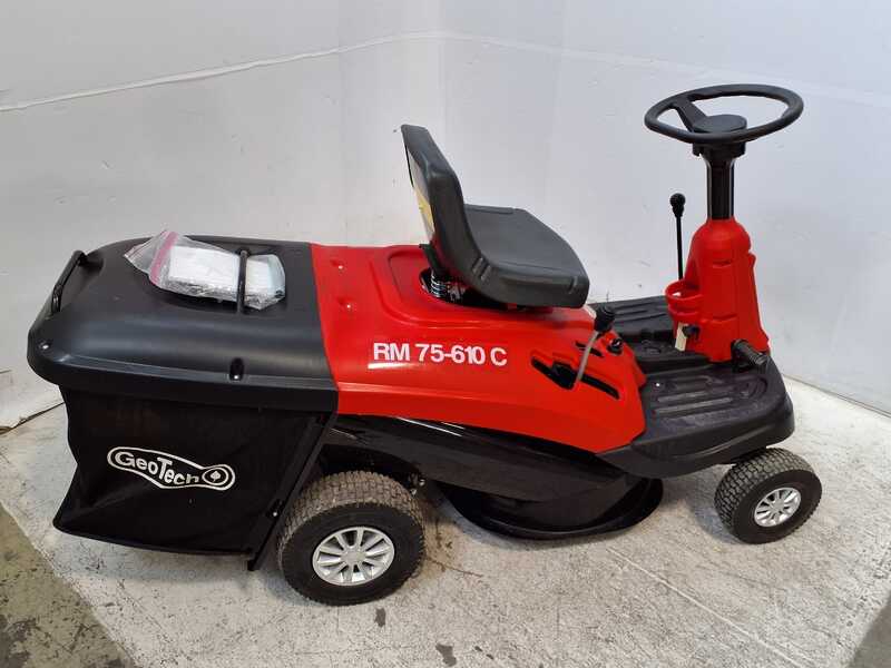 OUTLET - UTILIZZATO PER PROVA - Geotech RM 75-610 C - Trattorino tagliaerba mini-rider - Motore da 224cc -  Avviamento elettrico