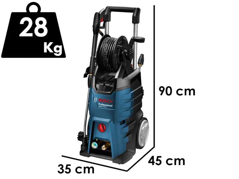 Bosch Professional GHP 5-75 X - Idropulitrice a freddo - 185 bar - 570 l/h