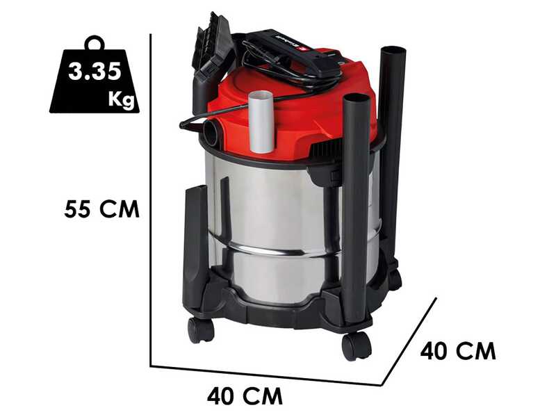 Einhell TC-VC 1812/1 S - Bidone aspirasolidi e liquidi