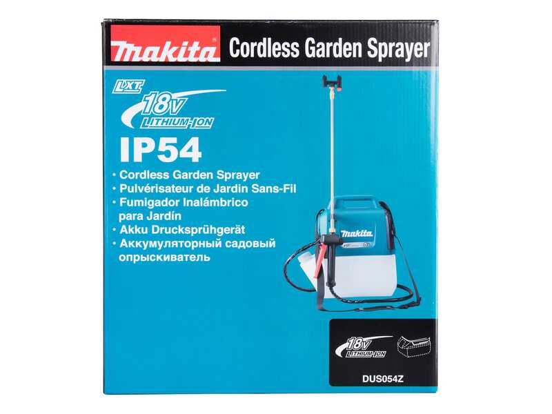 OUTLET - UTILIZZATA PER PROVA - Makita DUS054Z - Pompa irroratrice a spalla a batteria - SENZA BATTERIE E CARICABATTERIE