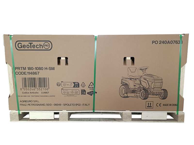 GeoTech-Pro PRTM 200-1020 H-CM - Trattorino tagliaerba - Cambio idrostatico - Cesto di raccolta
