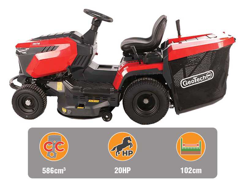 GeoTech-Pro PRTM 200-1020 H-CM - Trattorino tagliaerba - Cambio idrostatico - Cesto di raccolta