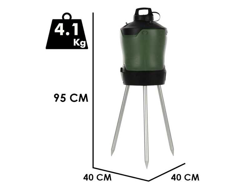 Stocker Geyser 12L - Nebulizzatore antizanzare da giardino a batteria - 12 Litri - 12V 2.5Ah
