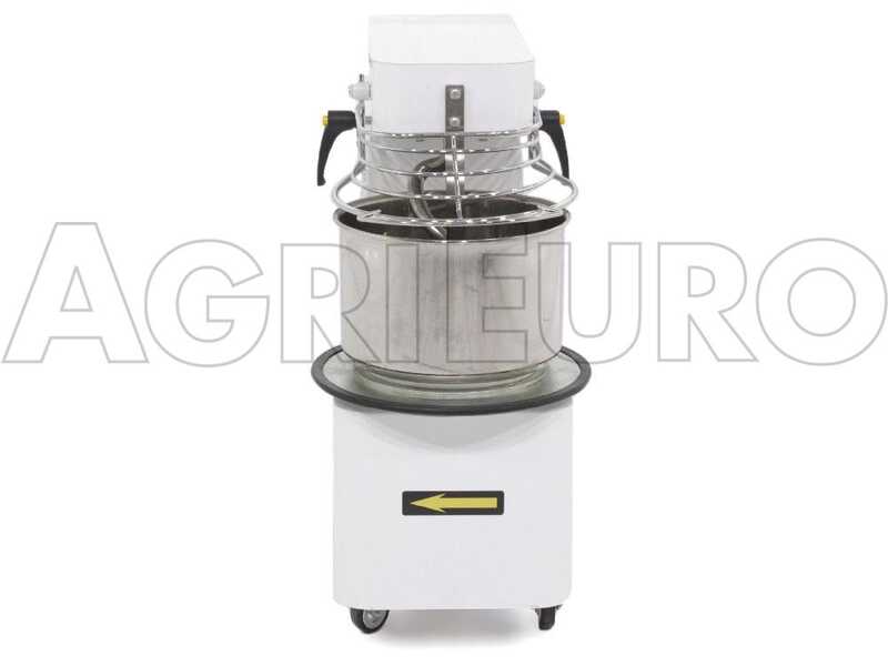 OUTLET - DIFETTI ESTETICI - AgriEuro Top-Line Mixer 500 S Deluxe - Impastatrice ribaltabile a spirale - 5 Kg - 7L